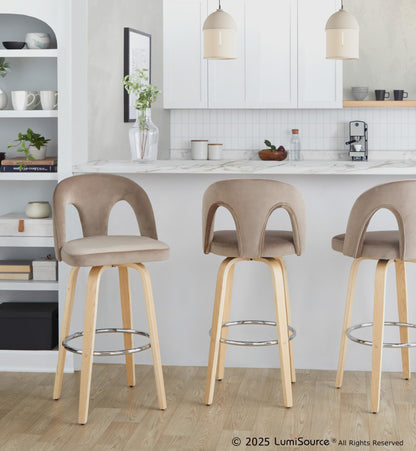 Majestic Office Furniture Upholstered 30" Fixed-Height Barstool - Set of 2