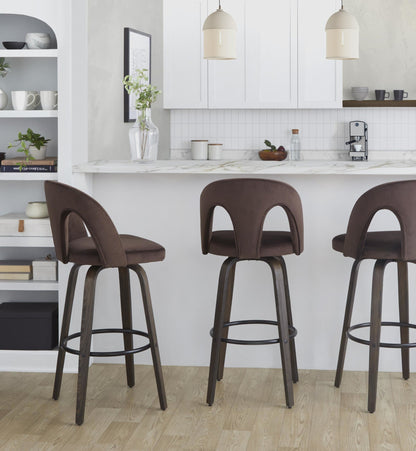 Majestic Office Furniture Upholstered 30" Fixed-Height Barstool - Set of 2