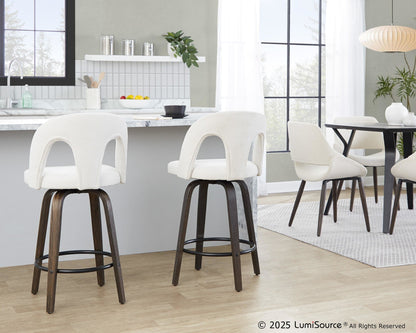 Majestic Office Furniture Upholstered 26" Fixed-Height Counter Stool - Set of 2