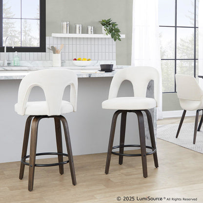 Majestic Office Furniture Upholstered 26" Fixed-Height Counter Stool - Set of 2