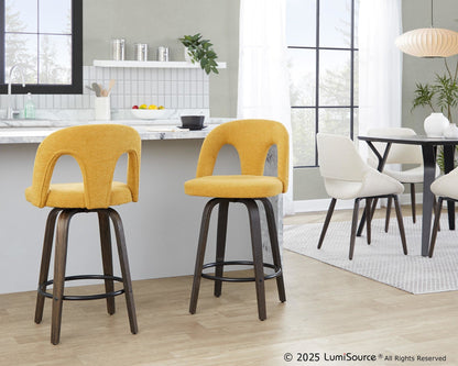 Majestic Office Furniture Upholstered 26" Fixed-Height Counter Stool - Set of 2
