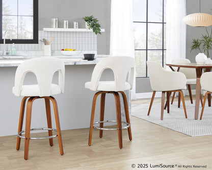 Majestic Office Furniture Upholstered 26" Fixed-Height Counter Stool - Set of 2