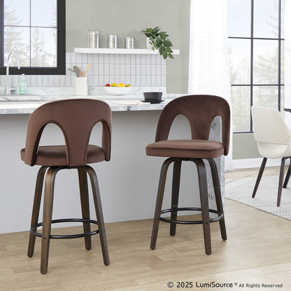 Majestic Office Furniture Upholstered 26" Fixed-Height Counter Stool - Set of 2