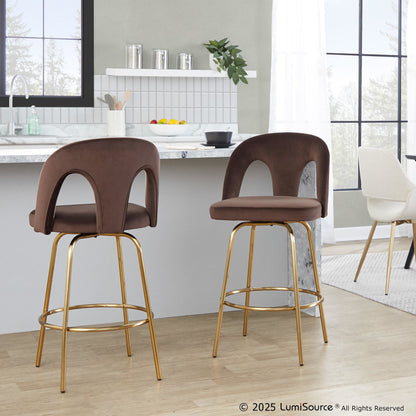 Majestic Office Furniture Upholstered 26" Fixed-Height Counter Stool - Set of 2
