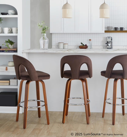 Majestic Office Furniture Upholstered 30" Fixed-Height Barstool - Set of 2