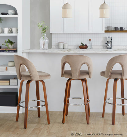 Majestic Office Furniture Upholstered 30" Fixed-Height Barstool - Set of 2