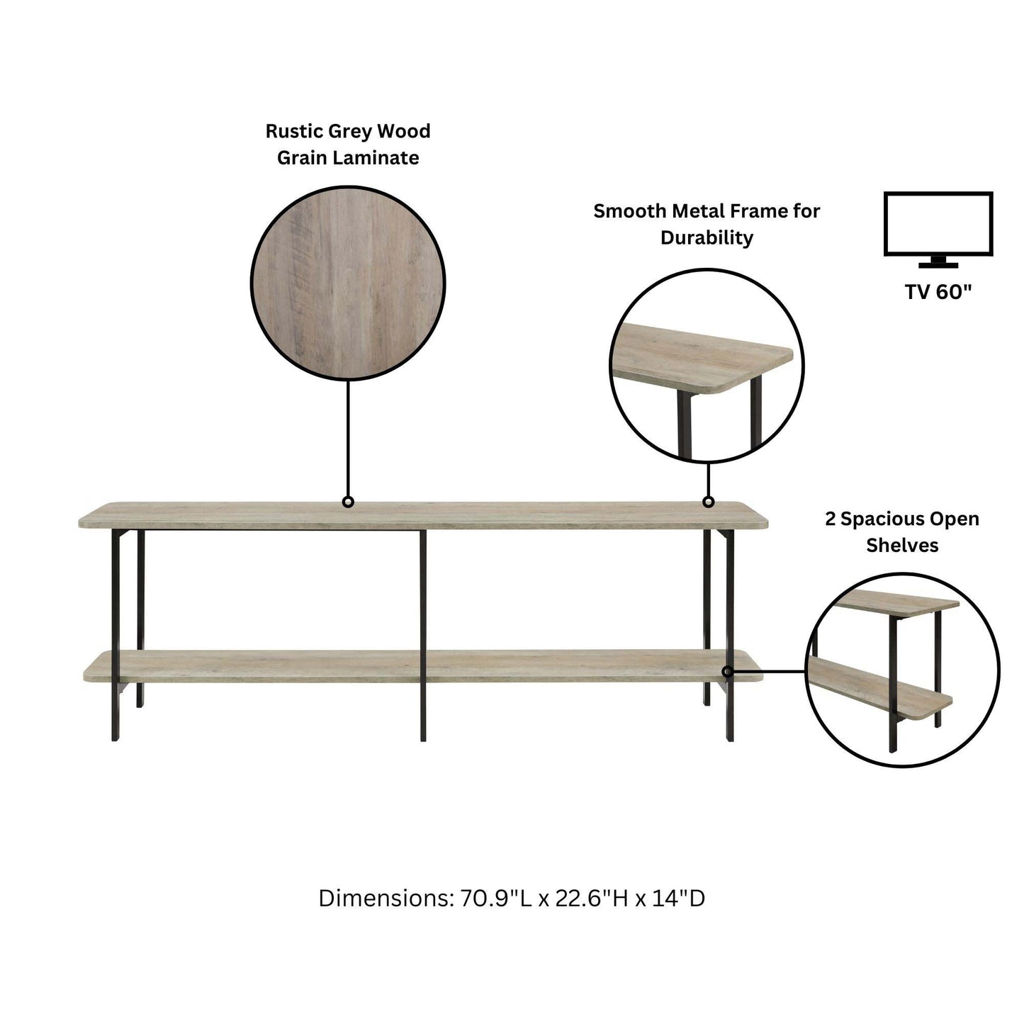 Manhattan Comfort Celine Side Table / Console