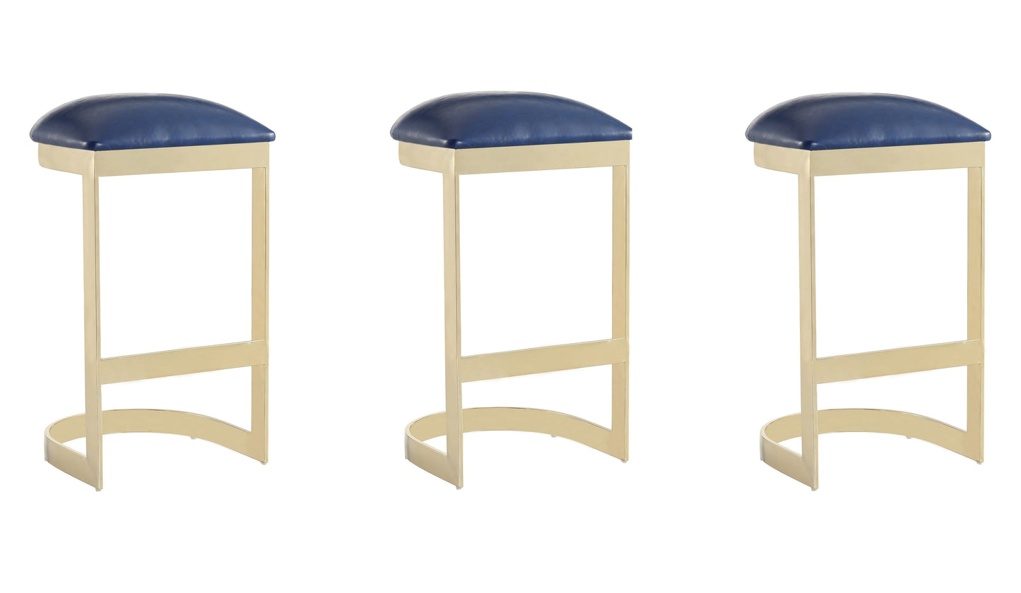 Manhattan Comfort Aura Bar Stool - Set of 3