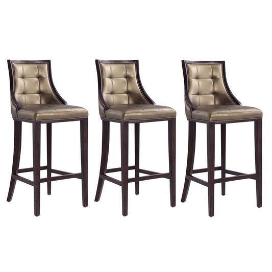 Manhattan Comfort Fifth Avenue Bar Stool - Set of 3