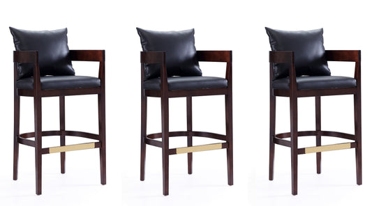 Manhattan Comfort Ritz Bar Stool - Set of 3