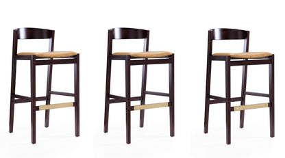 Manhattan Comfort Klismos Bar Stool - Set of 3