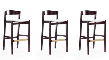 Manhattan Comfort Klismos Bar Stool - Set of 3