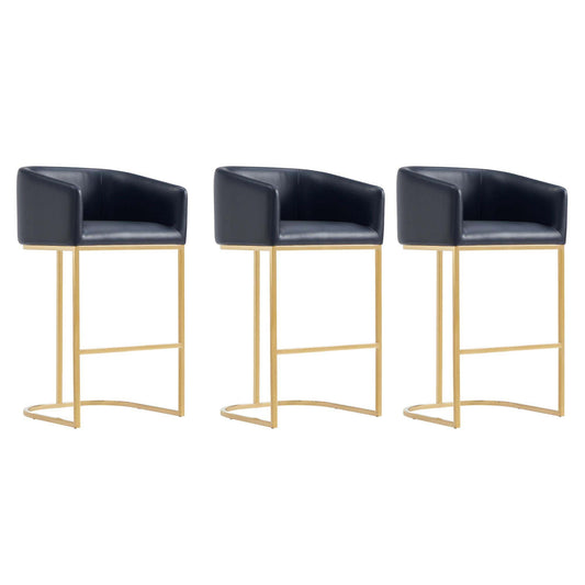 Manhattan Comfort Louvre Barstool - Set of 3