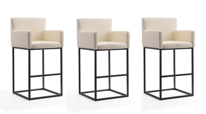 Manhattan Comfort Ambassador Bar Stool - Set of 3