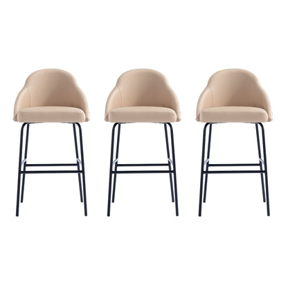 Manhattan Comfort Gracie Barstool - Set of 3