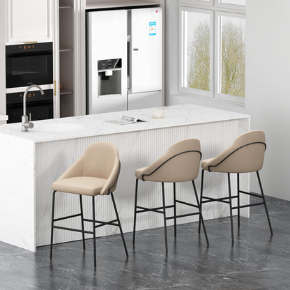 Manhattan Comfort Gracie Barstool - Set of 3