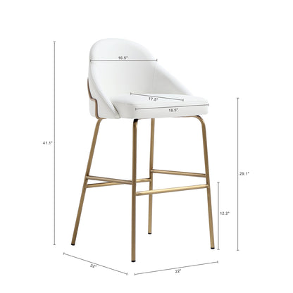 Manhattan Comfort Gracie Barstool - Set of 3