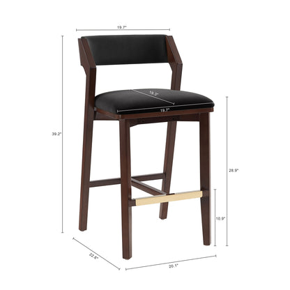 Manhattan Comfort Patricia Barstool - Set of 3