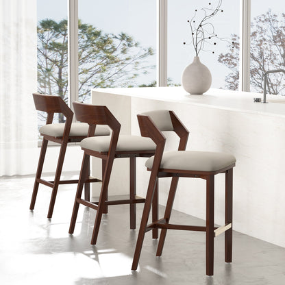Manhattan Comfort Patricia Barstool - Set of 3