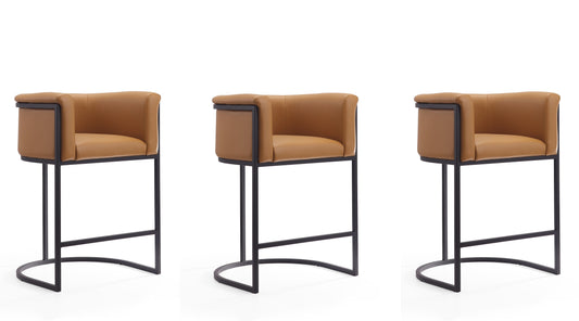 Manhattan Comfort Cosmopolitan Counter Stool  - Set of 3