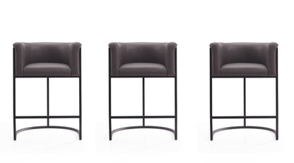 Manhattan Comfort Cosmopolitan Counter Stool  - Set of 3