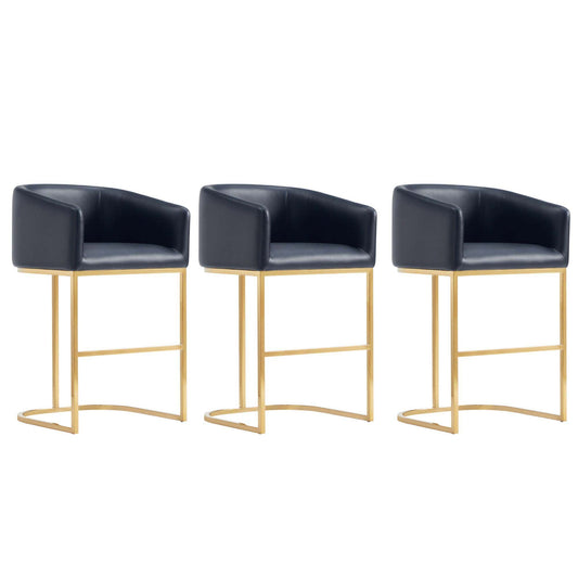 Manhattan Comfort Louvre Counter Stool  - Set of 3