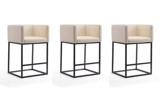 Manhattan Comfort Embassy Counter Stool  - Set of 3
