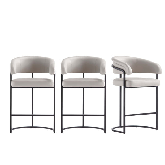 Manhattan Comfort Augusta Counter Stool  - Set of 3
