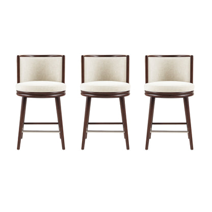 Manhattan Comfort Evalyn Counter Stool  - Set of 3