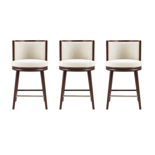 Manhattan Comfort Evalyn Counter Stool  - Set of 3