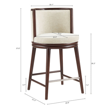 Manhattan Comfort Evalyn Counter Stool  - Set of 3
