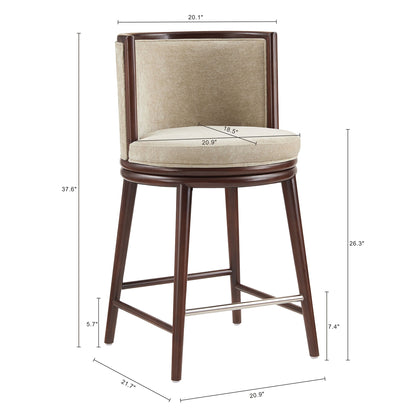 Manhattan Comfort Evalyn Counter Stool  - Set of 3
