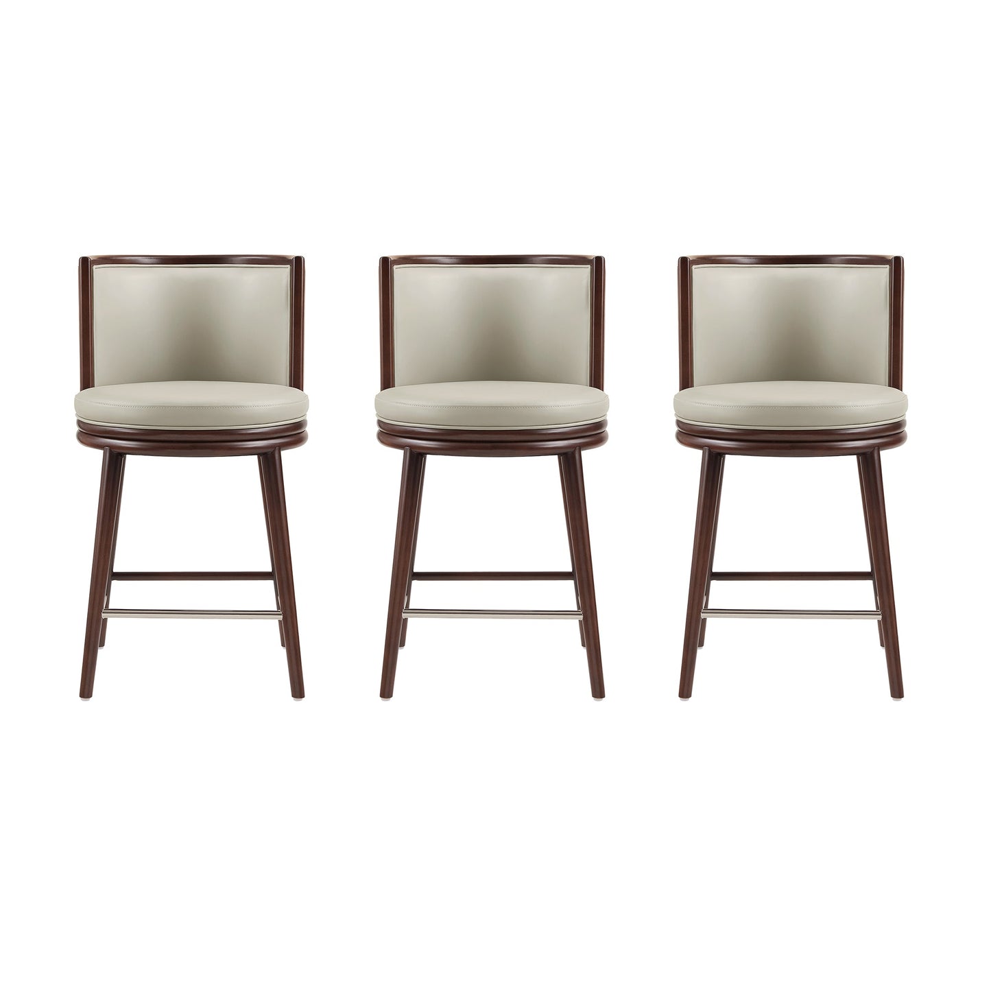 Manhattan Comfort Evalyn Counter Stool  - Set of 3