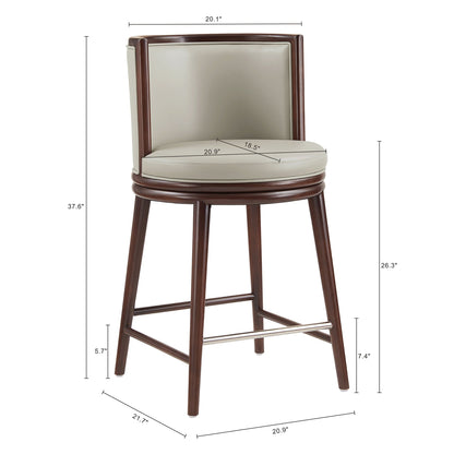 Manhattan Comfort Evalyn Counter Stool  - Set of 3