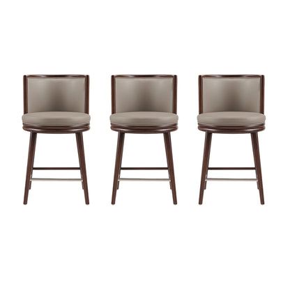 Manhattan Comfort Evalyn Counter Stool  - Set of 3