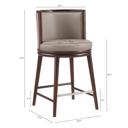 Manhattan Comfort Evalyn Counter Stool  - Set of 3