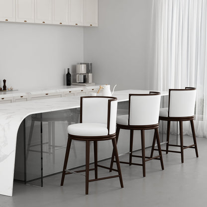 Manhattan Comfort Evalyn Counter Stool  - Set of 3