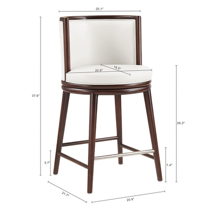 Manhattan Comfort Evalyn Counter Stool  - Set of 3