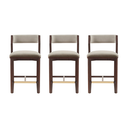 Manhattan Comfort Patricia Counter Stool  - Set of 3