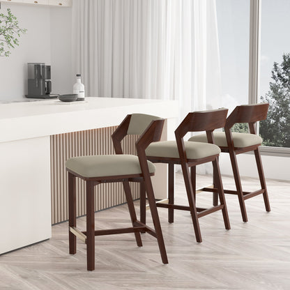 Manhattan Comfort Patricia Counter Stool  - Set of 3