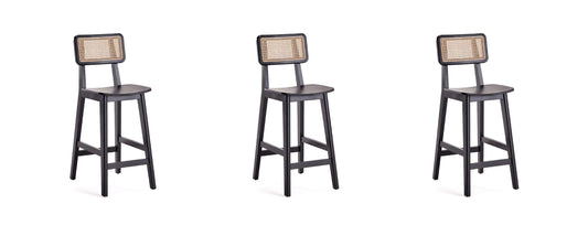 Manhattan Comfort Versailles Counter Stool  - Set of 3