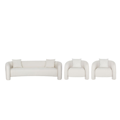 Manhattan Comfort Sylvia Sofa and Accent Chairs - Set of 3