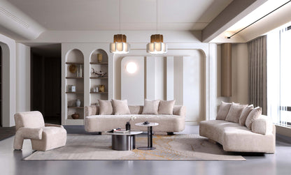 Manhattan Comfort 3-Piece Verandah Sofa, XL Sofa, and Accent Chair