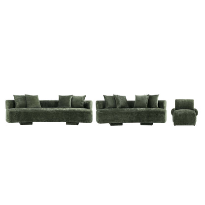 Manhattan Comfort 3-Piece Verandah Sofa, XL Sofa, and Accent Chair