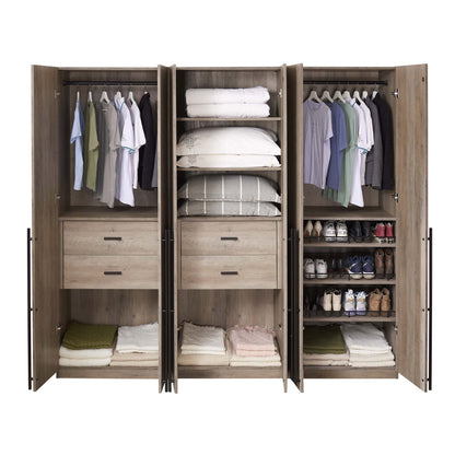 Manhattan Comfort 3-Piece Lee Wardrobe Closet 1.0, 2.0, and 3.0