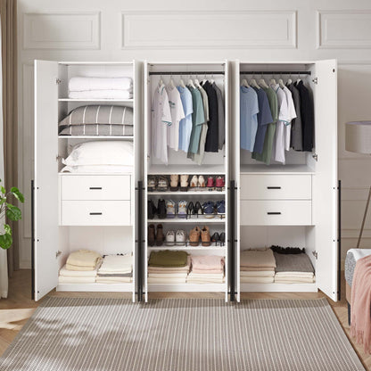 Manhattan Comfort 3-Piece Lee Wardrobe Closet 1.0, 2.0, and 3.0