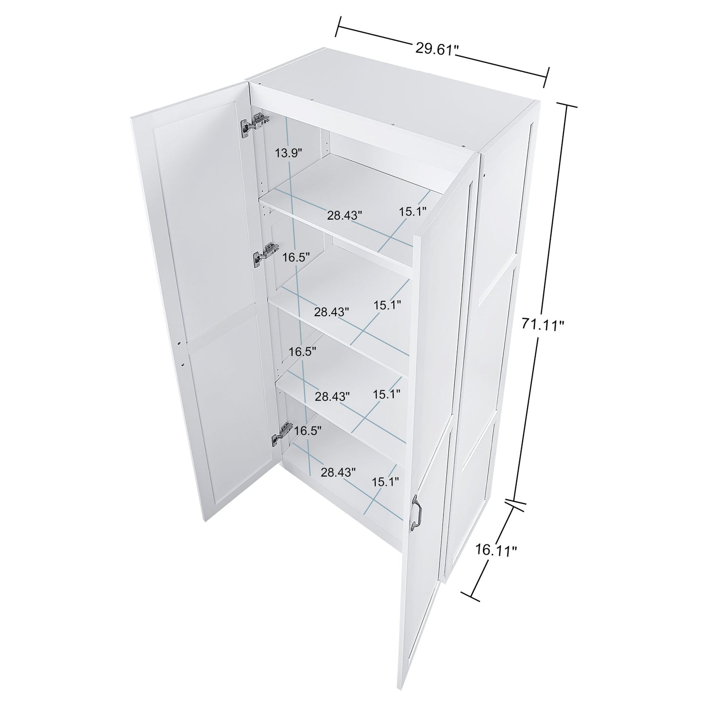 Manhattan Comfort Cornelia Storage Closet