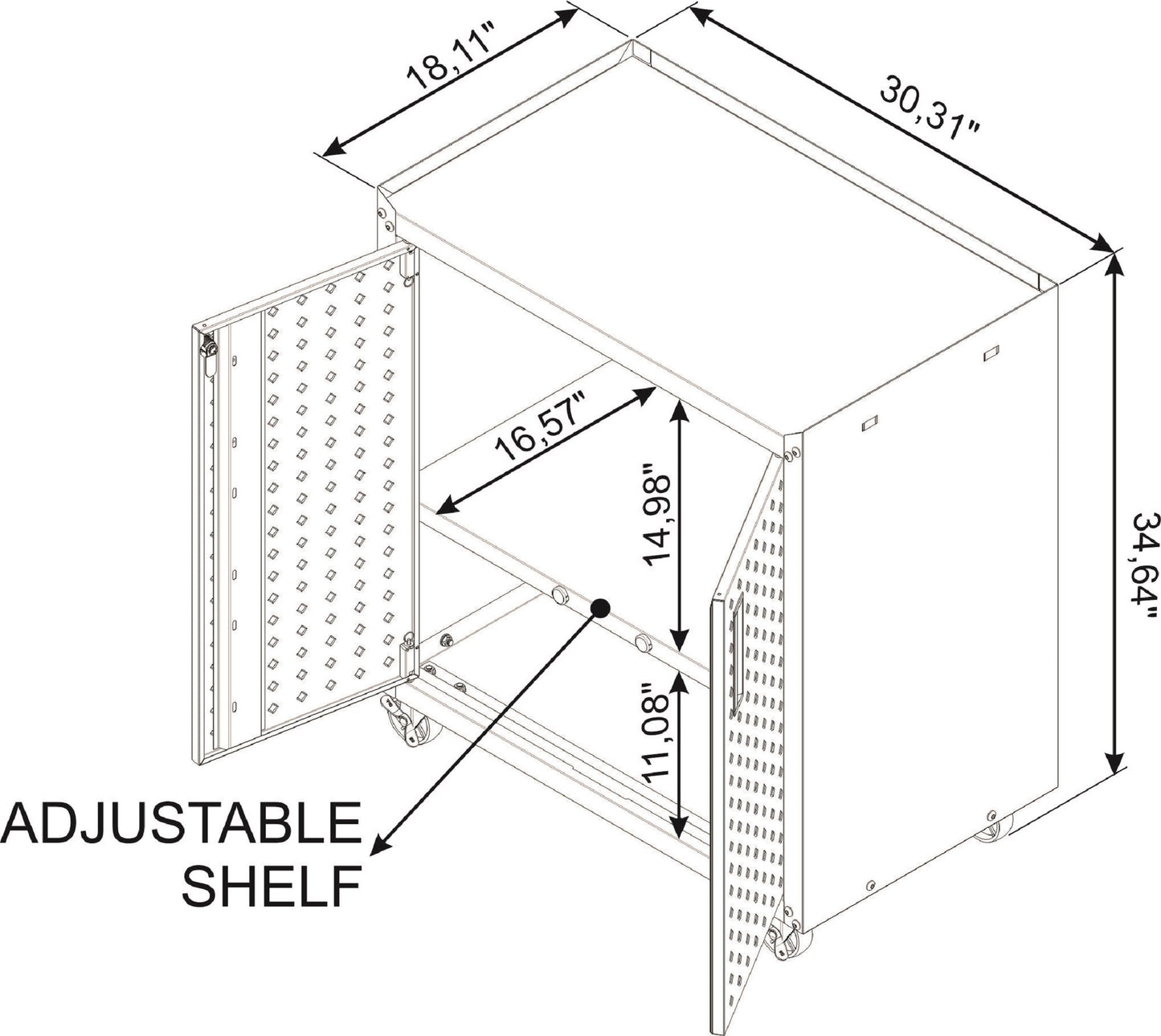 Manhattan Comfort Fortress Garage Cabinet