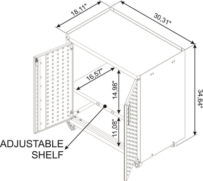 Manhattan Comfort Fortress Garage Cabinet