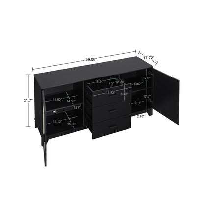 Manhattan Comfort 4-Piece Sheridan Living Room